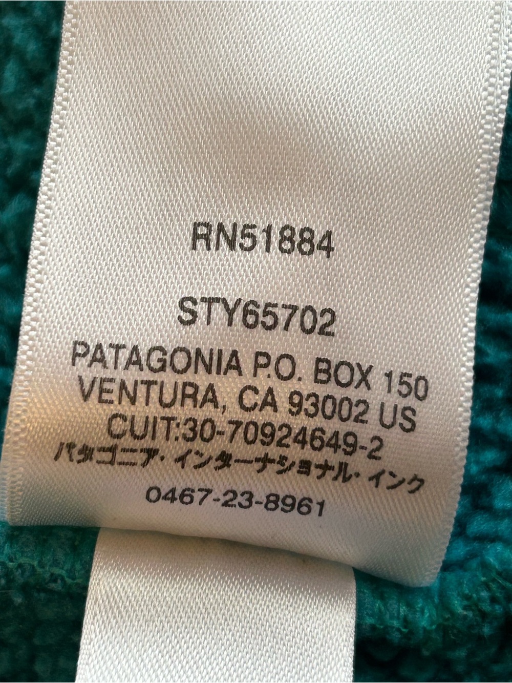Patagonia Girls Better Sweater Hoodie Teal Large 10-12 - Picture 8 of 8